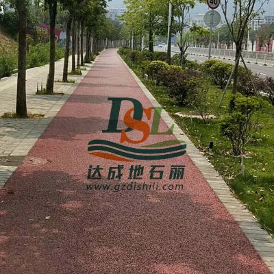 韶关透水混凝土地坪绿道施工