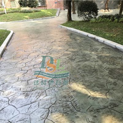 广州科学城绿化景观工程压花地坪项目