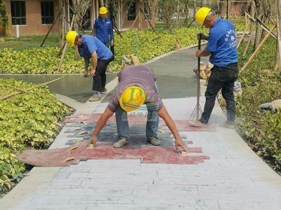 广州南沙压模地坪项目工程