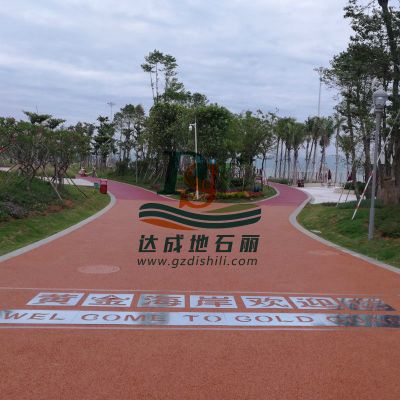 惠州霞涌黄金海岸透水混凝土地面项目